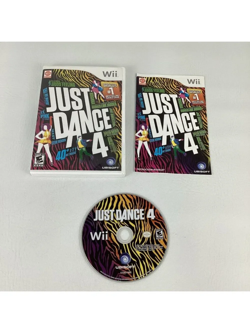 Nintendo Wii Video Game Just Dance 4 Ubisoft 2012 Battle Mode Workout Manual